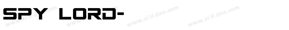 Spy Lord字体转换